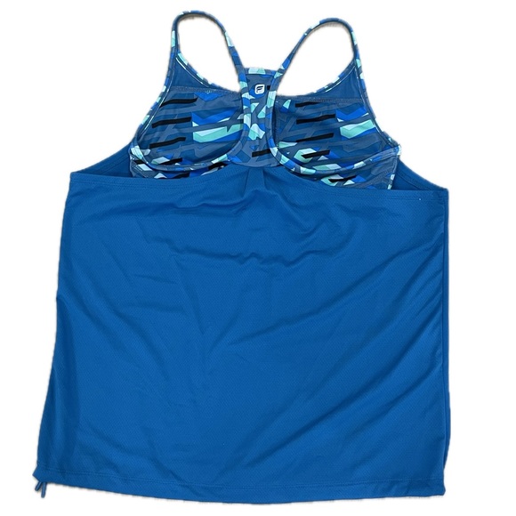PTP-18”-FABLETICS-Norwalk Tank-Bombay Blue/Impulse Print Blue - Picture 4 of 14